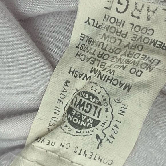 Vintage 70’s Peach Nylon & Lace Maxi NightGown Plunging Neckline L - Picture 4 of 10